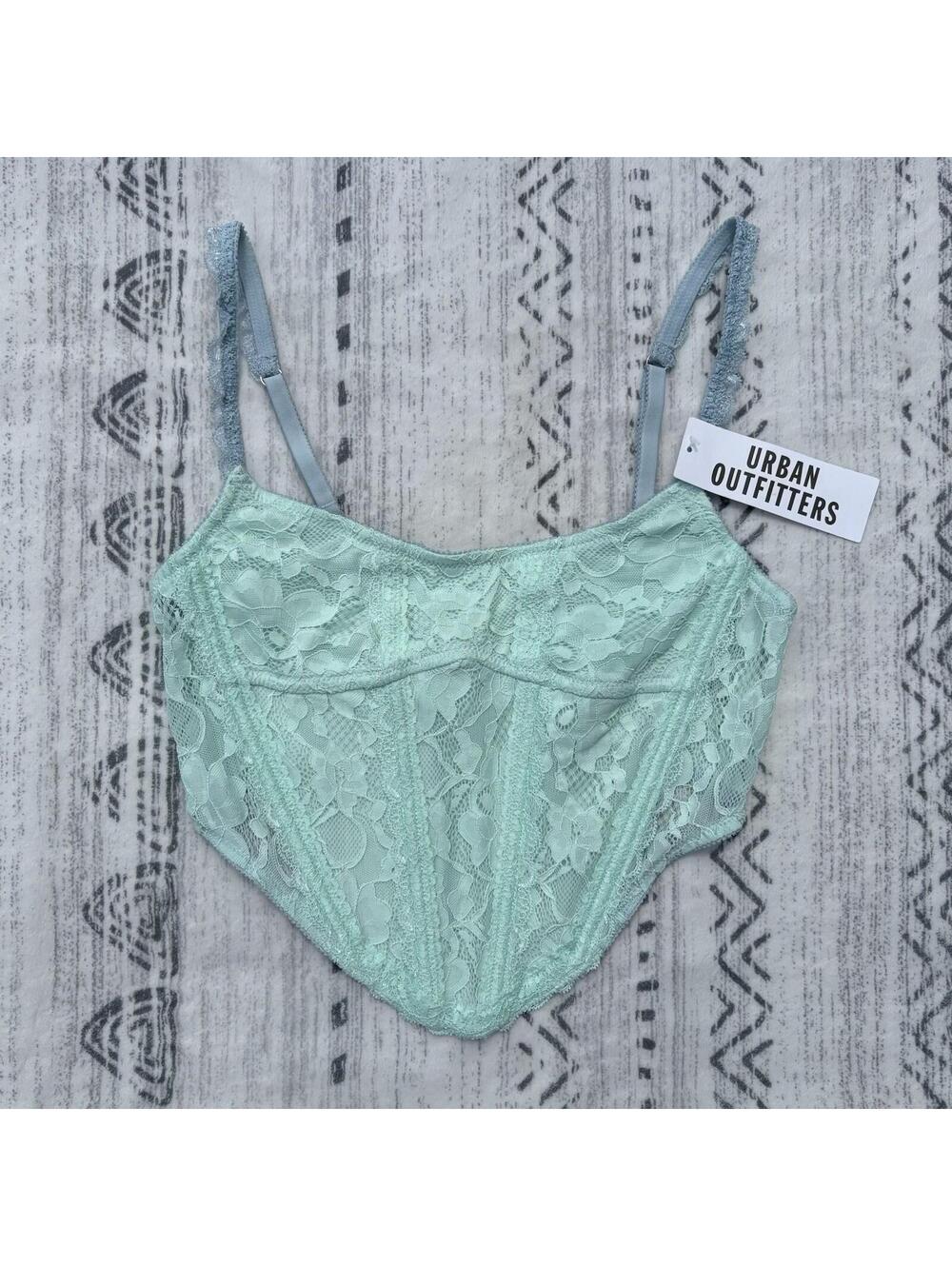 Urban Outfitters Out From Under Lace Corset Bralette Women’s M NWT